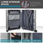 AnyZip 2-Piece Aluminum Frame Luggage Set