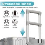 AnyZip 2-Piece Aluminum Frame Luggage Set