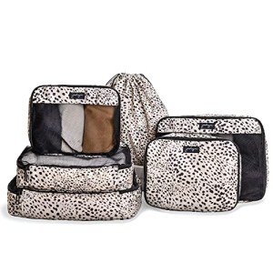 Jadyn 6-Piece Travel Packing Cubes Set - Cheetah