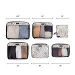 Jadyn 6-Piece Travel Packing Cubes Set - Cheetah