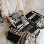 Jadyn 6-Piece Travel Packing Cubes Set - Cheetah