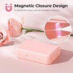 Compact Pill Organizer for Travel - Pink