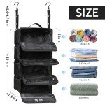 Esouler Small Hanging Travel Luggage Organizer