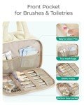 BAGSMART Large Lightweight Travel Toiletry Bag - Beige