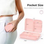 Compact Pill Organizer for Travel - Pink