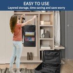 Esouler Small Hanging Travel Luggage Organizer