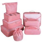 8-Piece Travel Packing Cubes Set for Organizing