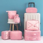 8-Piece Travel Packing Cubes Set for Organizing