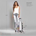 InUSA Fusion Print 20-Inch Spinner Luggage