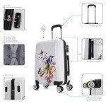 InUSA Fusion Print 20-Inch Spinner Luggage