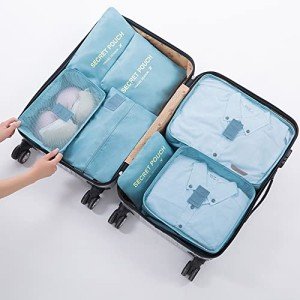 7-Piece Nile Blue Packing Cubes Set