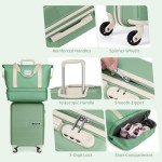 LARVENDER 5-Piece Expandable Hardside Luggage Set