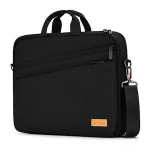 15.6-Inch Laptop Shoulder Bag - Water-Repellent Briefcase