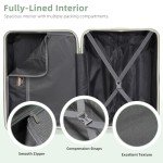 LARVENDER 5-Piece Expandable Hardside Luggage Set