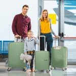 LARVENDER 5-Piece Expandable Hardside Luggage Set