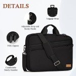 15.6-Inch Laptop Shoulder Bag - Water-Repellent Briefcase