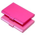 Stylish 2-Pack Aluminum Business Card Holders