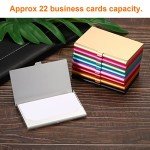 Stylish 2-Pack Aluminum Business Card Holders