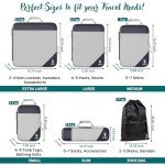 Wanderlust Compression Packing Cubes Set - 6 Pieces