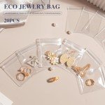 20-Piece Clear Travel Jewelry Organizer Set