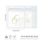 20-Piece Clear Travel Jewelry Organizer Set