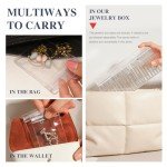 20-Piece Clear Travel Jewelry Organizer Set