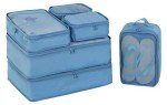 JJ POWER Sea Blue Travel Packing Cubes Set