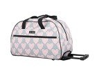 Betsey Johnson 22" Chevron Hearts Duffel Bag