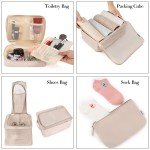 BAGAIL 8-Piece Packing Cube Set - Cream
