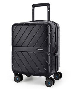 BAGSMART Underseat Carry-On Luggage with Spinner Wheels