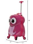 Rockland Jr. Kids' Owl Hardside Spinner Luggage
