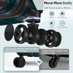 SHOWKOO 3-Piece Hardside Luggage Set, Dark Green