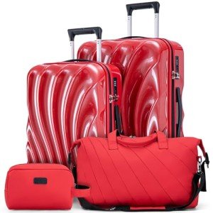 Cosbarn 2-Piece Hardshell Carry-On Luggage Set