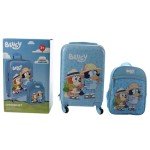 Bluey Kids Carry-On Luggage and Backpack Set