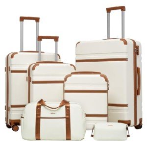 4-Piece ABS Luggage Set with Spinner Wheels