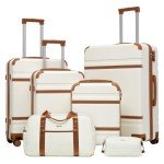 4-Piece ABS Luggage Set with Spinner Wheels