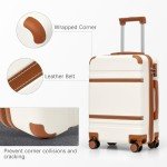 4-Piece ABS Luggage Set with Spinner Wheels