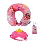 Disney Princess Travel Set: Neck Pillow, Eye Mask, Tag