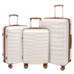 Lightweight 3-Piece Luggage Set with Spinner Wheels