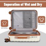 Lightweight 3-Piece Luggage Set with Spinner Wheels