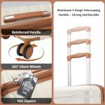 Lightweight 3-Piece Luggage Set with Spinner Wheels