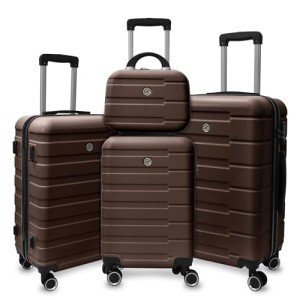 4-Piece Hard Shell Luggage Set with Spinner Wheels