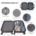 4-Piece Hard Shell Luggage Set with Spinner Wheels