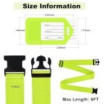 8-Pack TSA Approved Luggage Straps and Tags Set