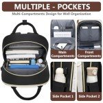 Women's Waterproof Laptop Backpack with USB Charger