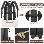 Women's Waterproof Laptop Backpack with USB Charger