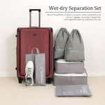 Lightweight 20-Inch Carry-On Luggage with Silent Wheels