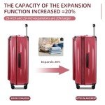 Lightweight 20-Inch Carry-On Luggage with Silent Wheels