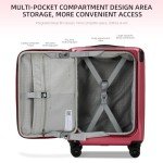 Lightweight 20-Inch Carry-On Luggage with Silent Wheels