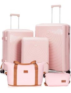 5-Piece Hardshell Luggage Set with Wheels